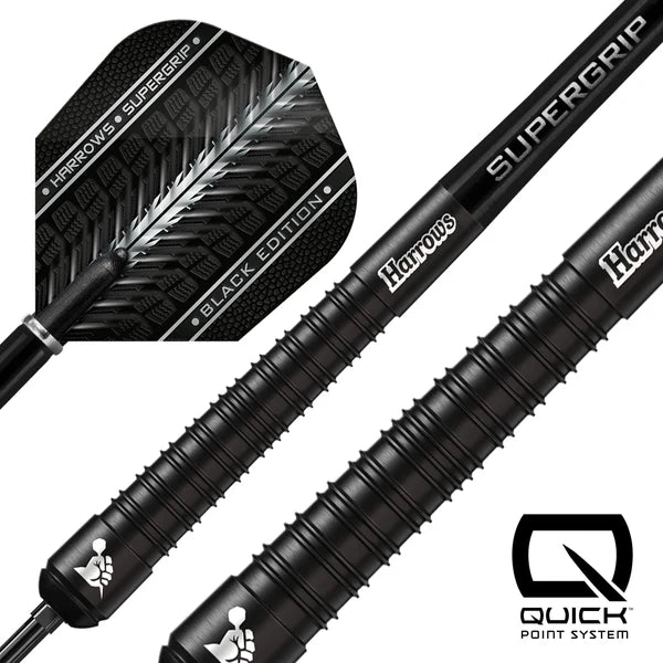 Harrows Supergrip Black Edition 90% | Dartklubben