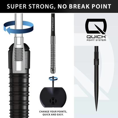 Harrows Supergrip Black Edition 90% | Dartklubben