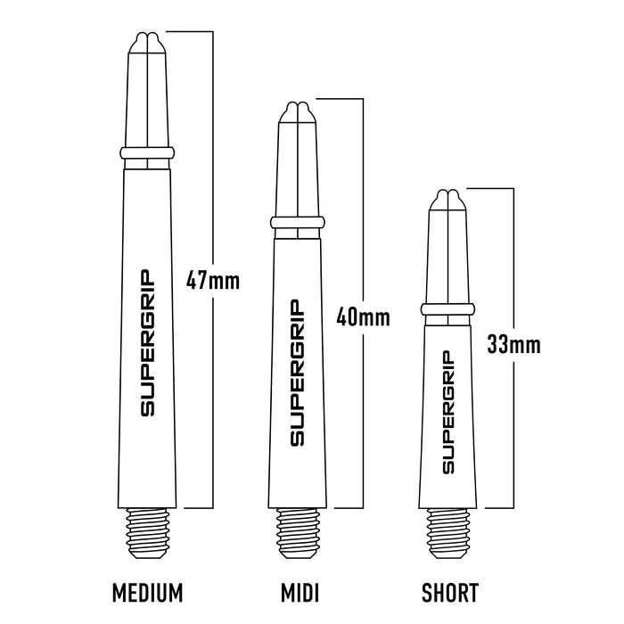 Harrows Supergrip Black/Gold Dart Bakstykker 