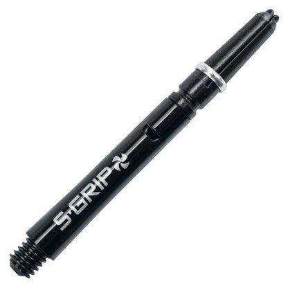 Harrows Supergrip Spin Black/Silver Medium - Dart Shaft