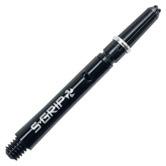 Harrows Supergrip Spin Black/Silver Medium - Dart Shaft