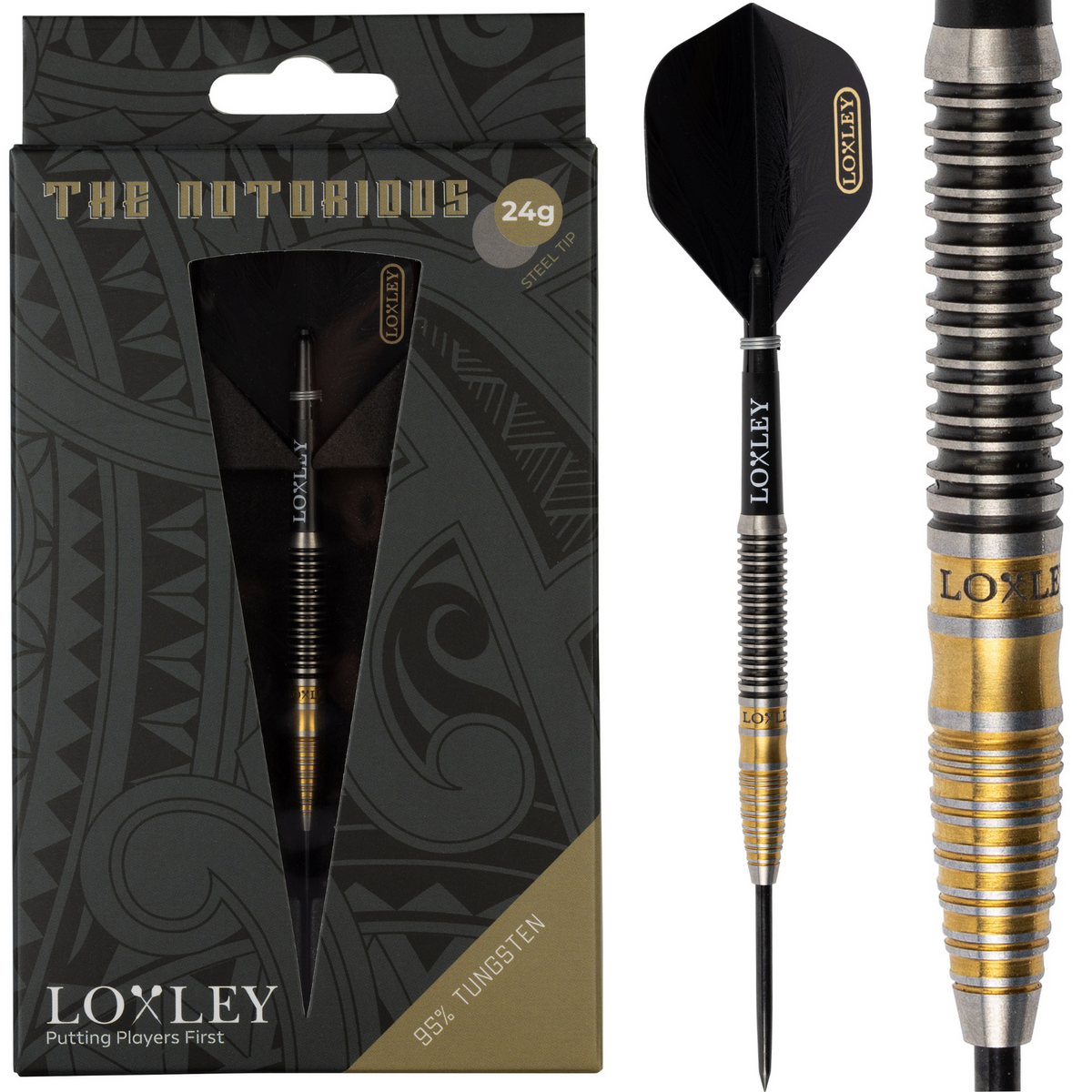 Loxley Notorious 95% Tungsten 24g Dartpiler