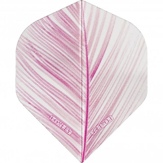 Loxley Transparent Feather Pink No.2 Premium Dart Flights
