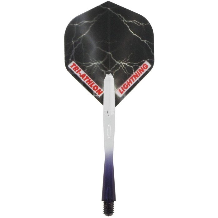 McKicks Thunder & Lightning Black Dart Flight Dart Shaft Set 
