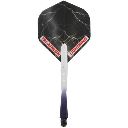 McKicks Thunder & Lightning Black Dart Flight Dart Shaft Set 
