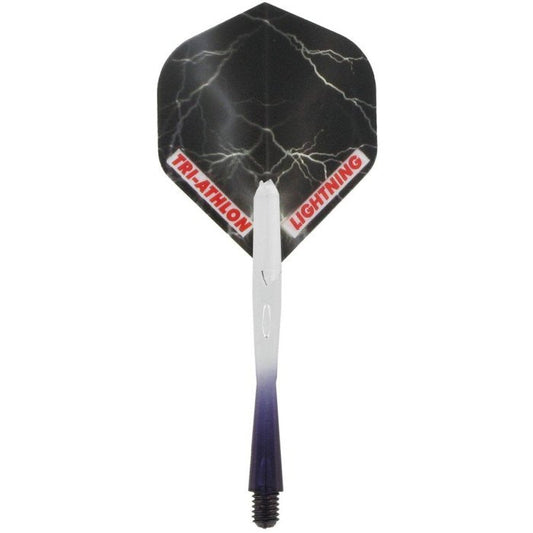 McKicks Thunder & Lightning Black Dart Flight Dart Shaft Set 
