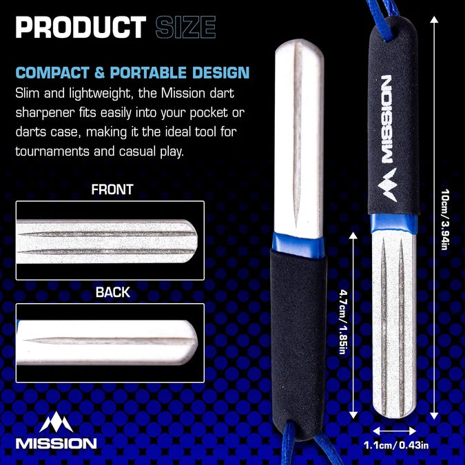Mission Diamond Dart Point Sharpener bryner | Dartklubben