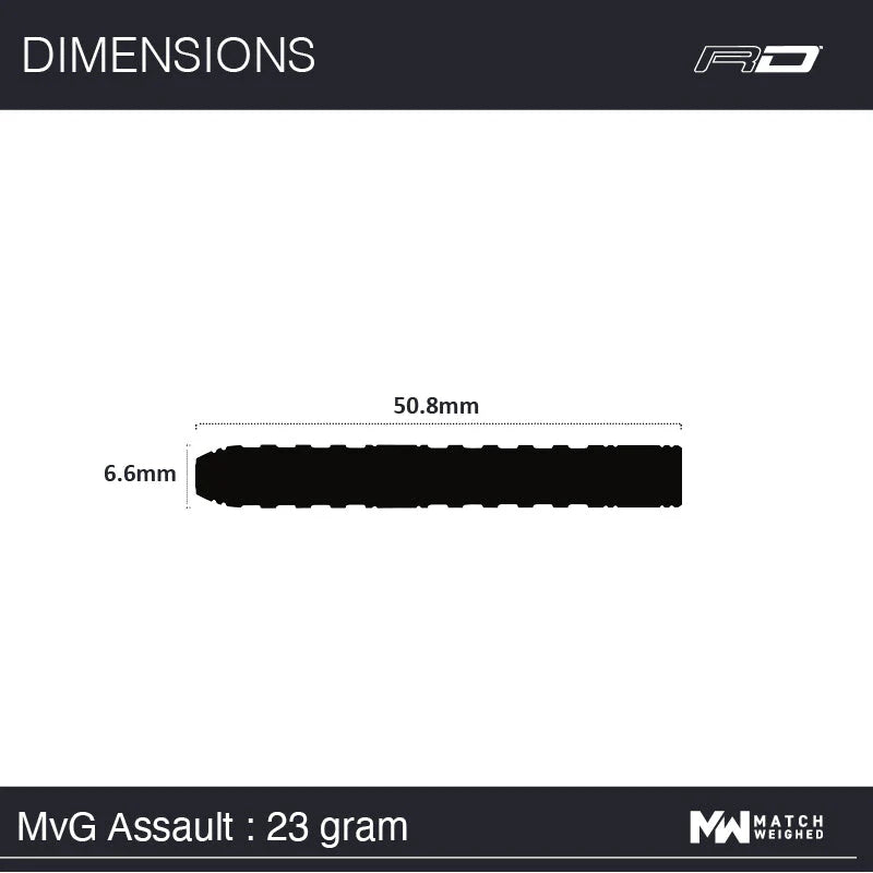 Winmau MvG Assault - Michael van Gerwen Dartpil 23 gram