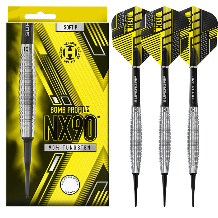 Harrows NX90 90% Softtip Dartpiler - Premium Tungsten