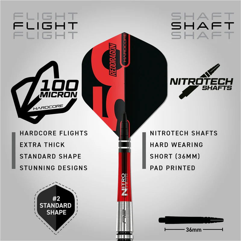 Red Dragon Fightmaster Torpedo 2 80% Tungsten Dartpiler