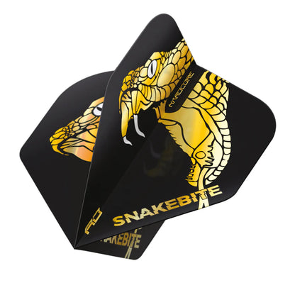 Red Dragon Hardcore Premium Peter Wright Snakebite Gold Snake Dart Flights