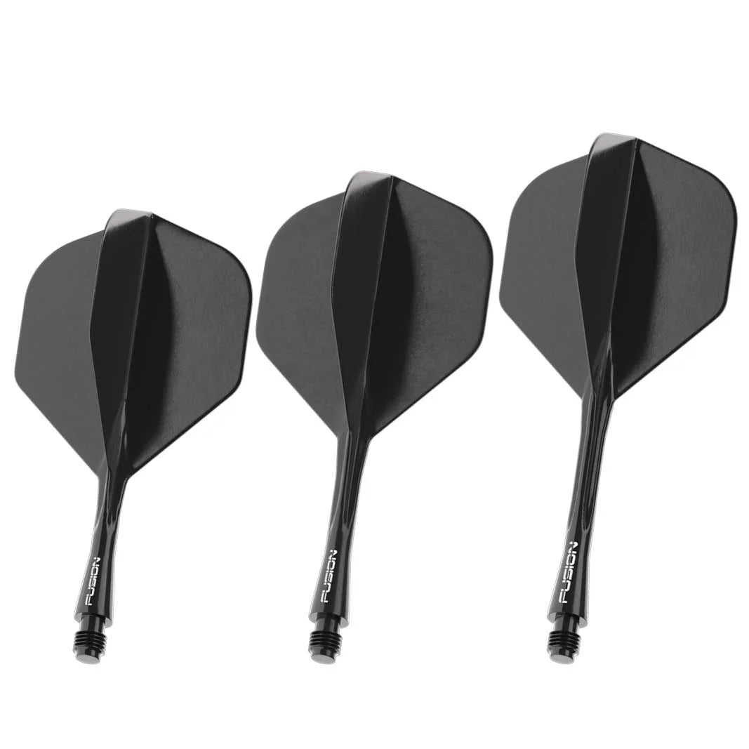 Winmau Fusion #2 Integrated Flight & Shaft Black