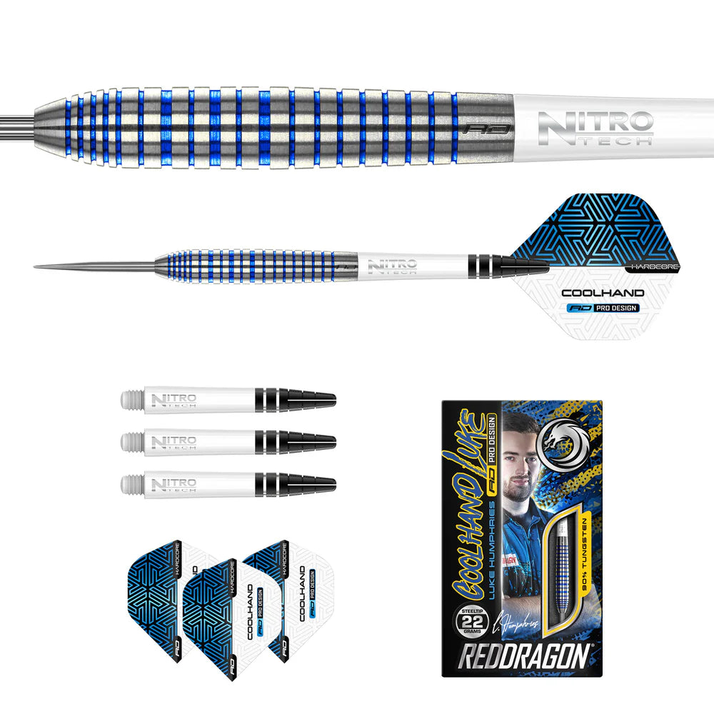 Red Dragon Luke Humphries TX3 Cool Blue S.E. Dartpiler