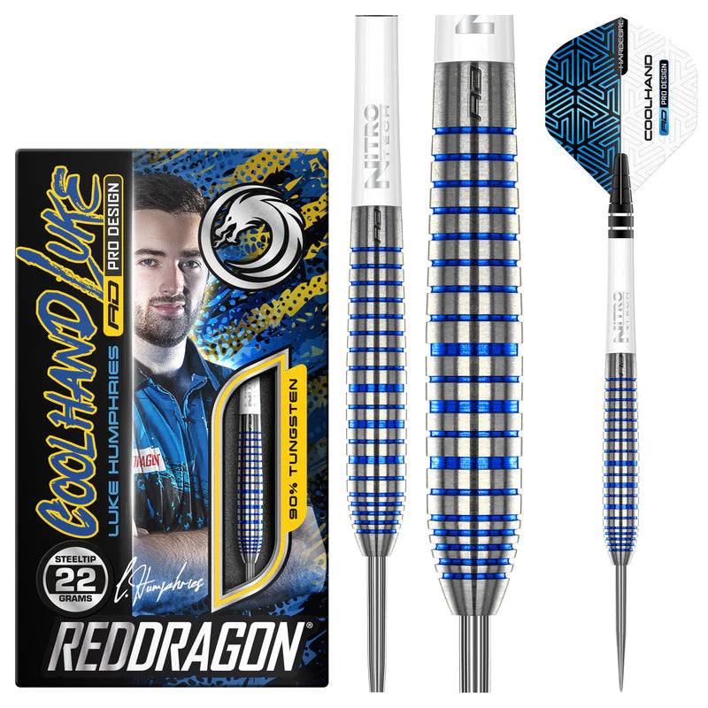 Red Dragon Luke Humphries TX3 Cool Blue S.E. Dartpiler