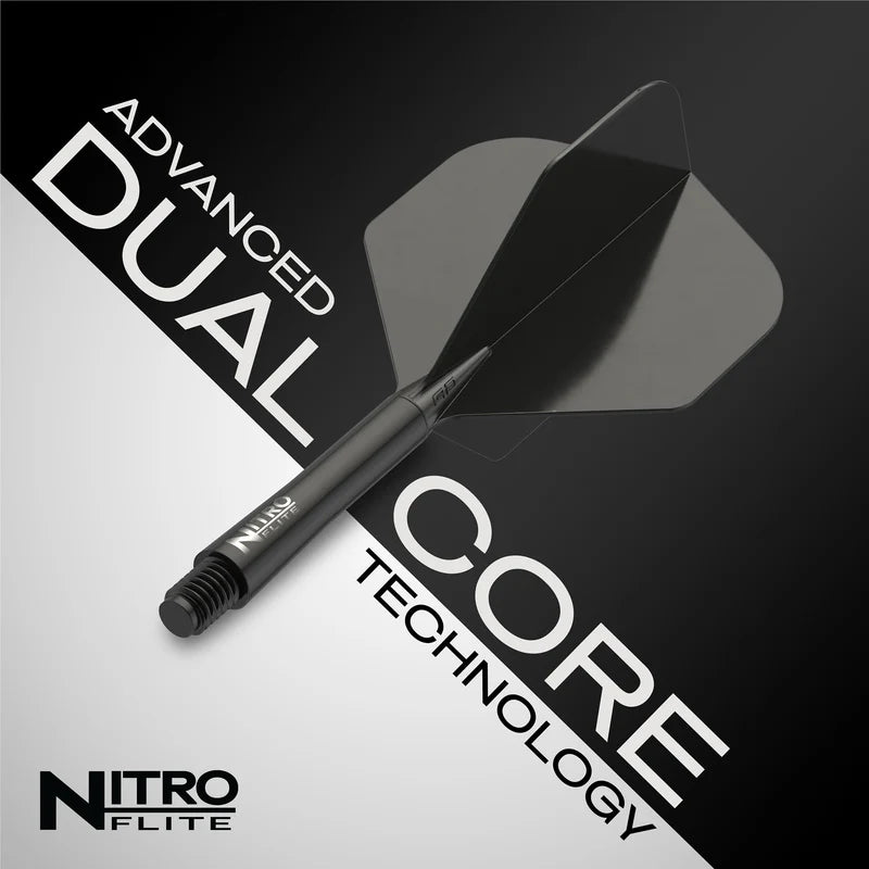 Red Dragon Nitro Flite Black Shaft and Black Dart Flight 