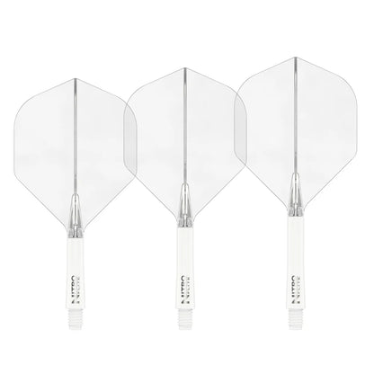 Red Dragon Nitro Flite White and Clear Dart Flights