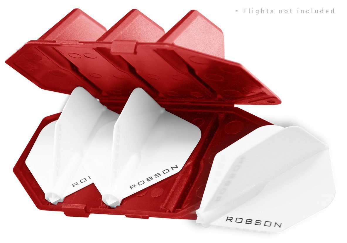 Robson Plus Flight Case Solid Red Dart Flight Etui 