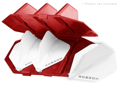 Robson Plus Flight Case Solid Red Dart Flight Etui 