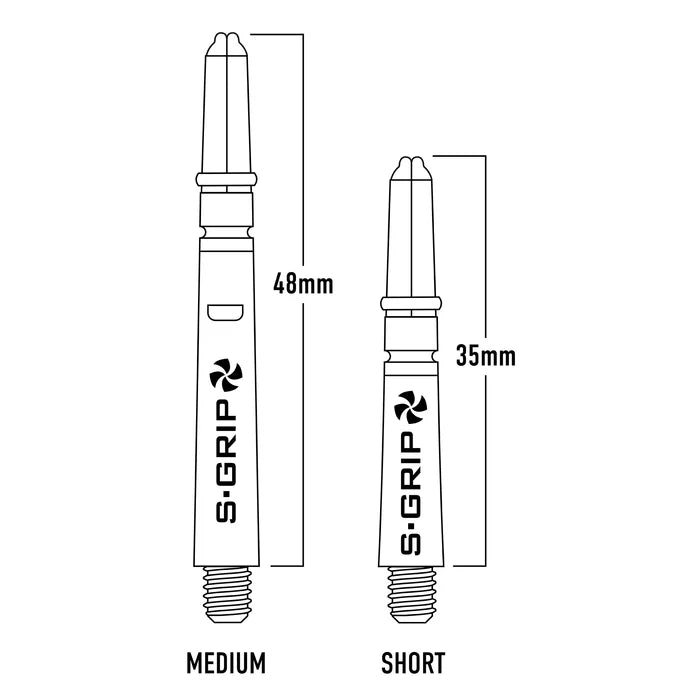 Harrows Supergrip Spin Aqua Dart Shafts - Roterende Bakstykker