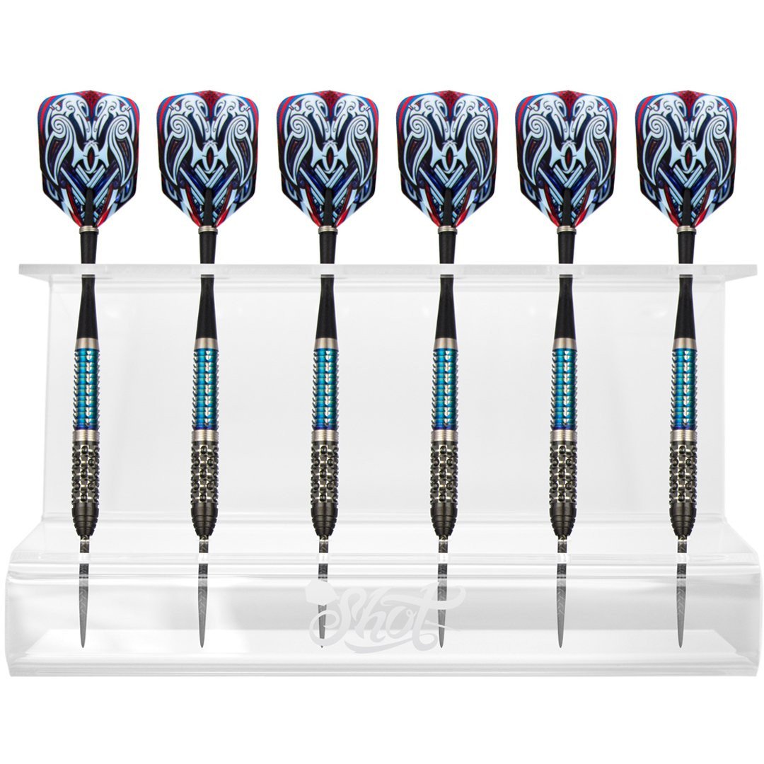 Shot Acrylic 2 Set Dart Display Holder Dartpiler