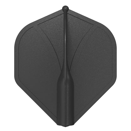 Shot Airfoil Molded No.2 Black Dart Flights