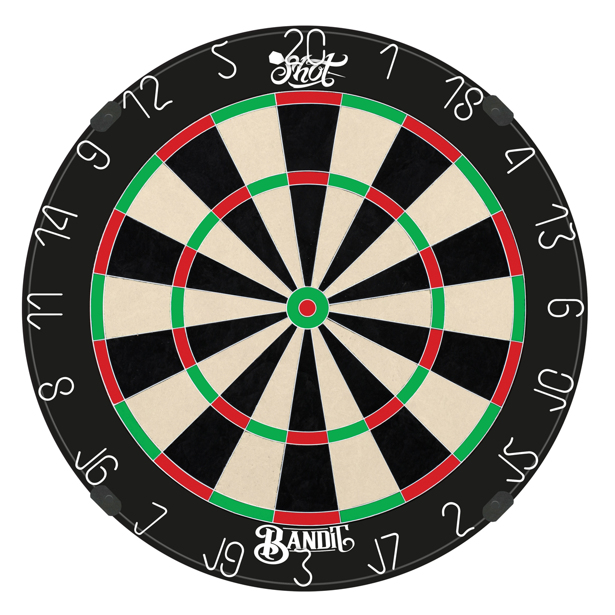 Shot Bandit Professional Dartboard Dartskive