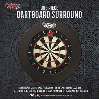 Shot Dart Surround Svart - Beskyttelsesring Dartskive 