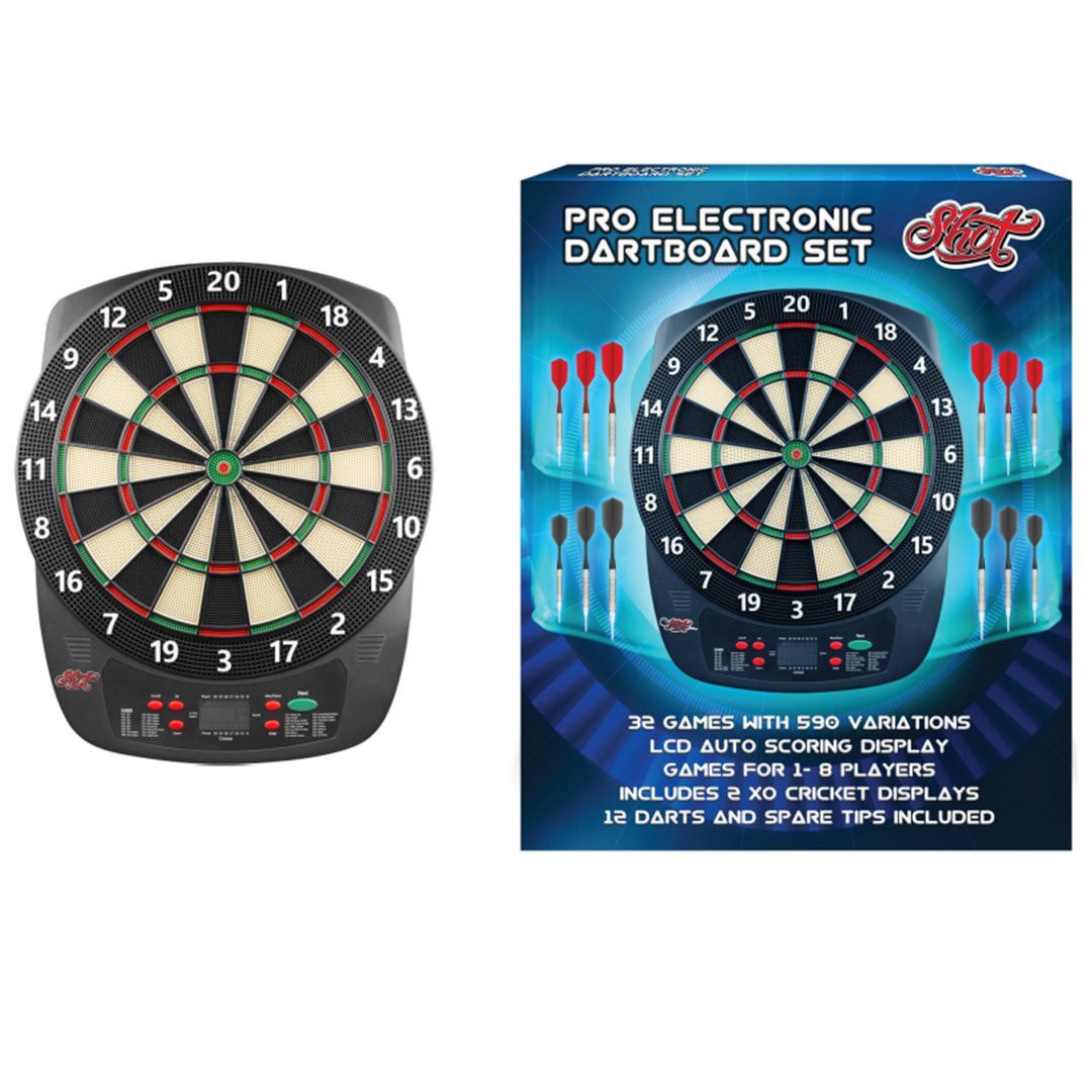 Shot Pro Electronic Dartboard Set Elektronisk Dartskive