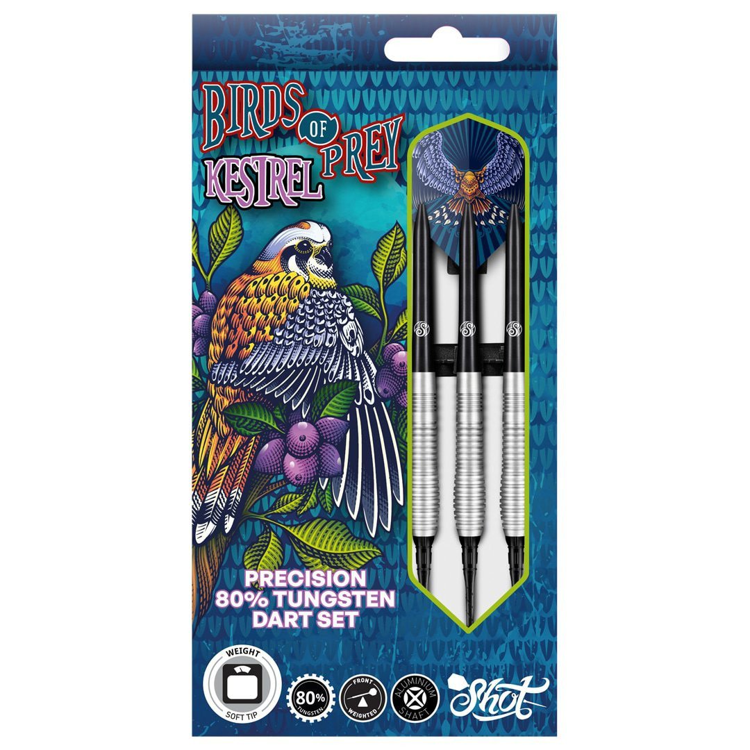 Shot Softtip Birds of Prey Kestrel 80% 18g Dart Softpiler 