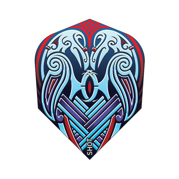 Shot Viking Raven Blue No.6 Dart Flights