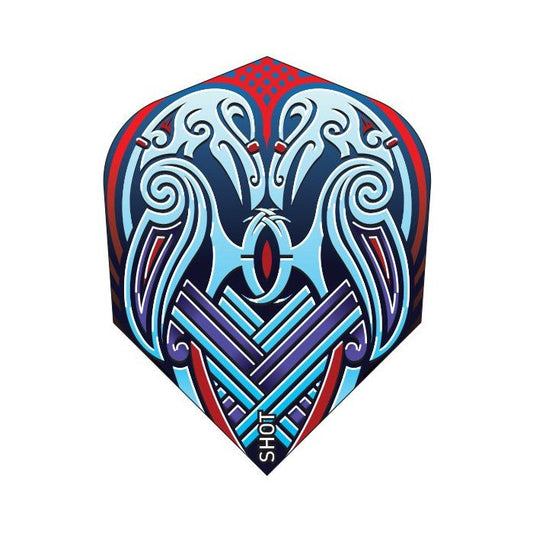 Shot Viking Raven Blue No.6 Dart Flights