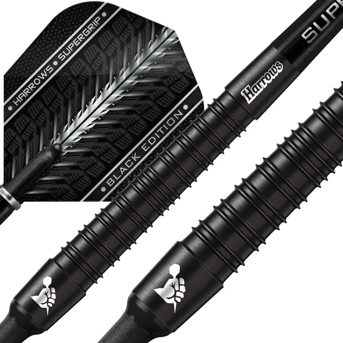Harrows Supergrip Black Edition 90% Softtip Dartpiler