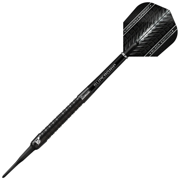 Harrows Supergrip Black Edition 90% Softtip Dartpil