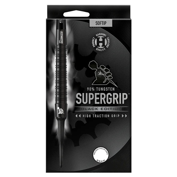 Harrows Supergrip Black Edition 90% Softtip Dartpiler