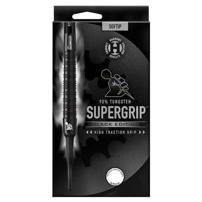 Harrows Supergrip Black Edition 90% Softtip Dartpiler