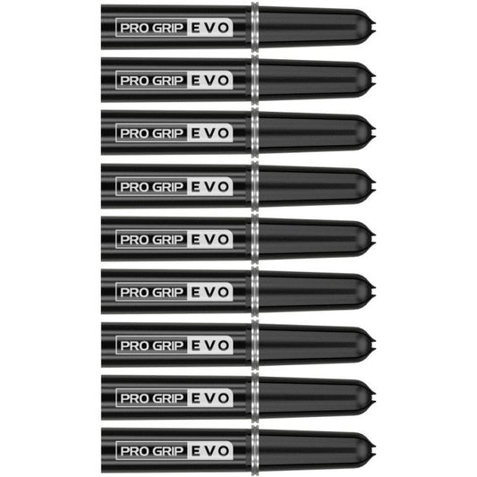 Target Pro Grip EVO AL 3 Sets Tops Black Dart Bakstykker