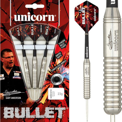 Unicorn Bullet Stainless Gary Anderson 23g Dartpiler