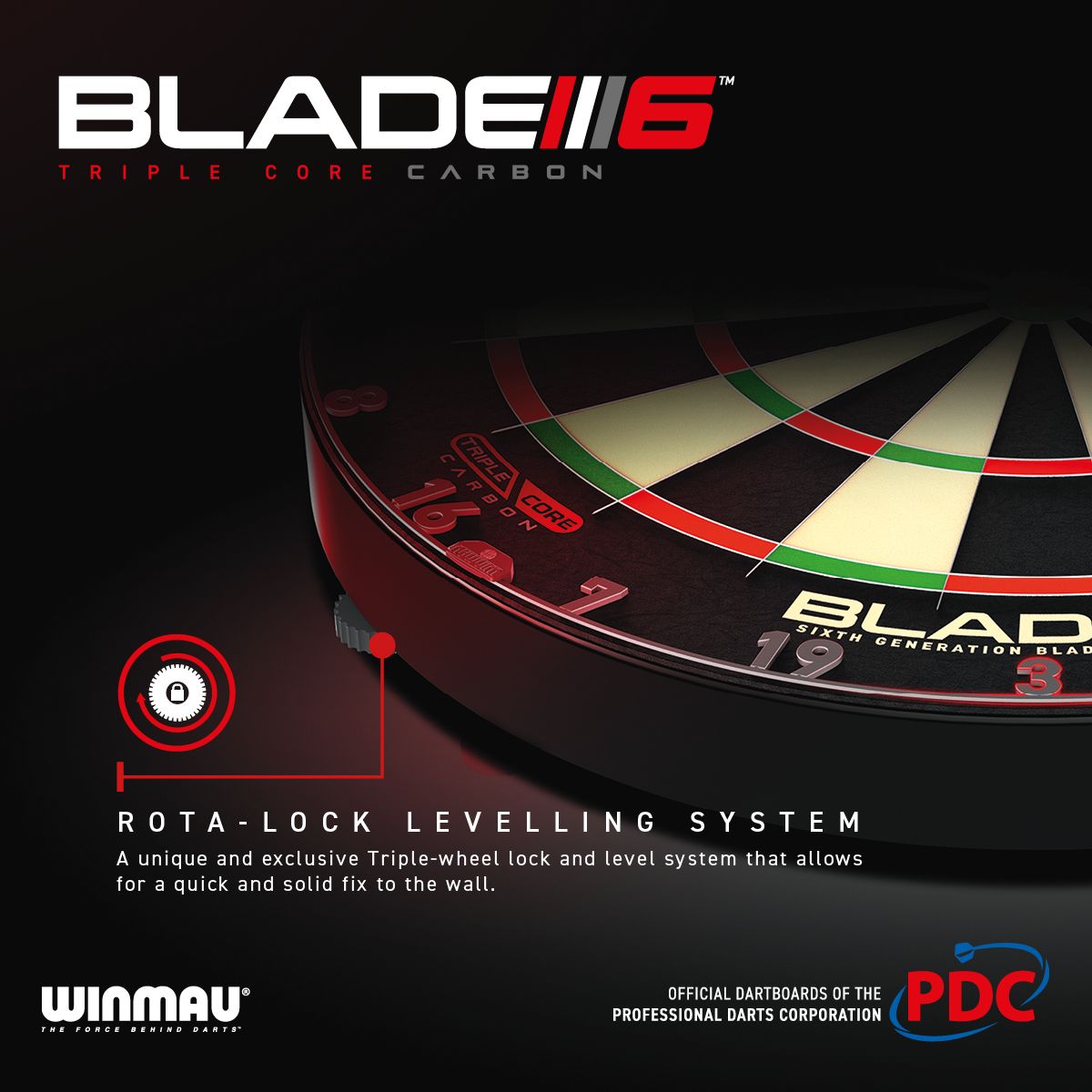 Winmau Blade 6 Triple Core Dartskive