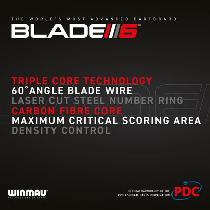 Winmau Blade 6 Triple Core Dartskive