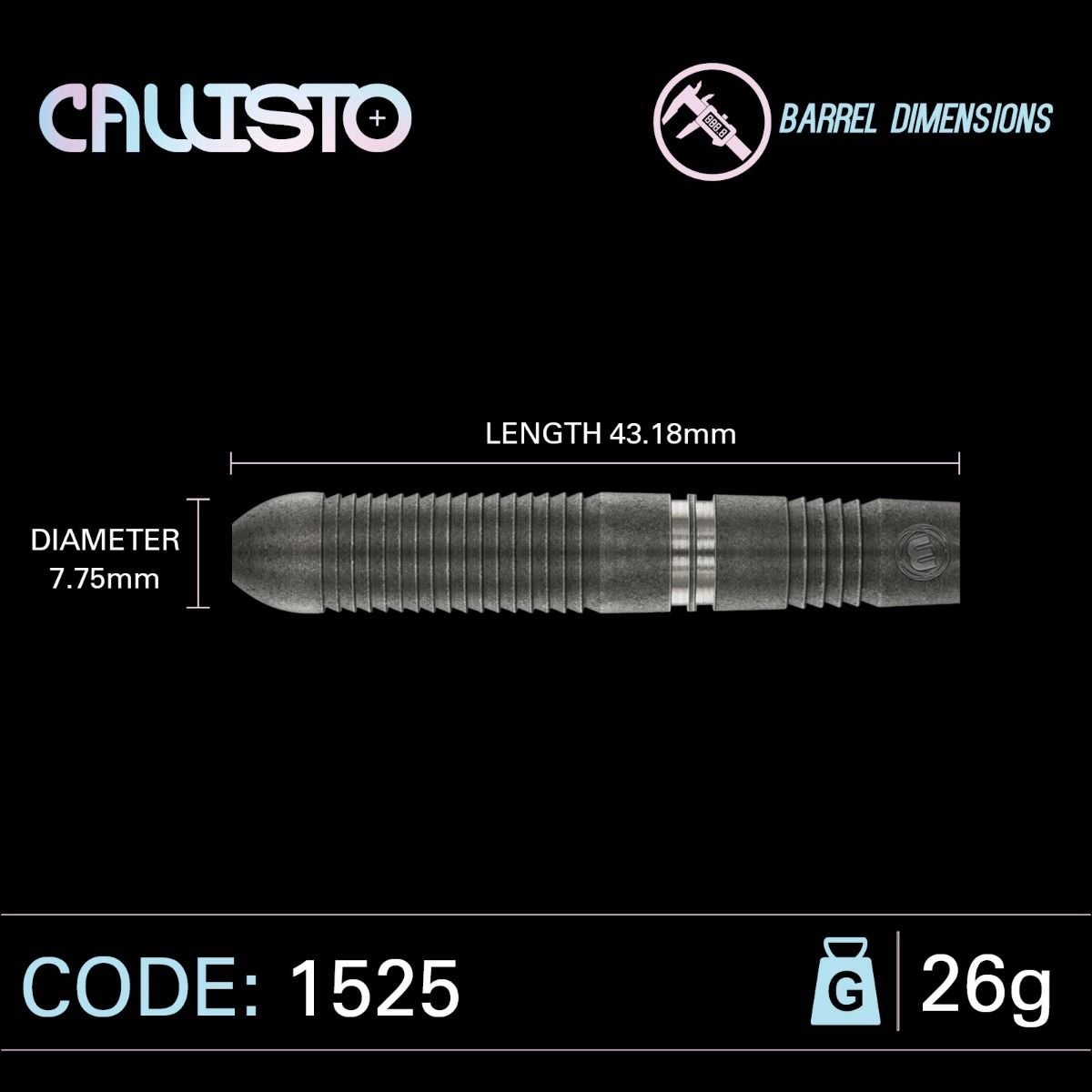 Winmau Callisto 3 90% 26g Dartpiler