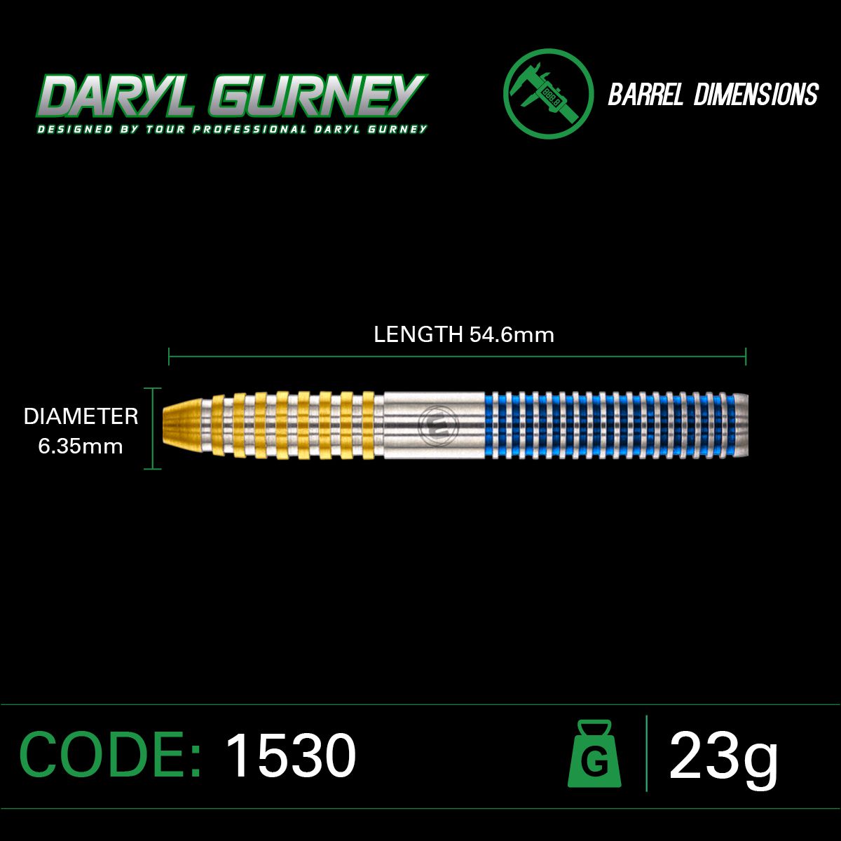 Winmau Daryl Gurney SC 1.0 Series 90% Dartpiler