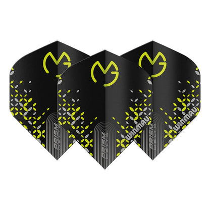 Winmau MVG Black, Green & Grey Prism Delta Dart Flights