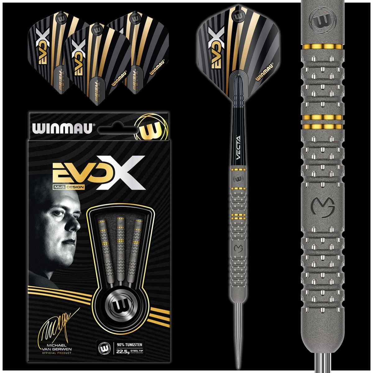 Winmau MvG Evo X 90% 22,5g Dartpiler