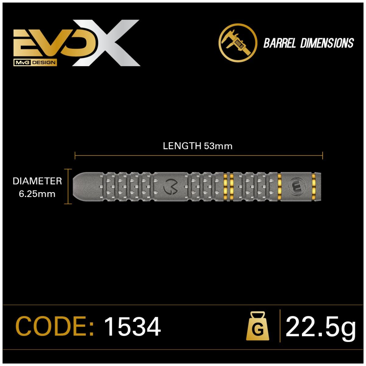 Winmau MvG Evo X 90% Dartpiler