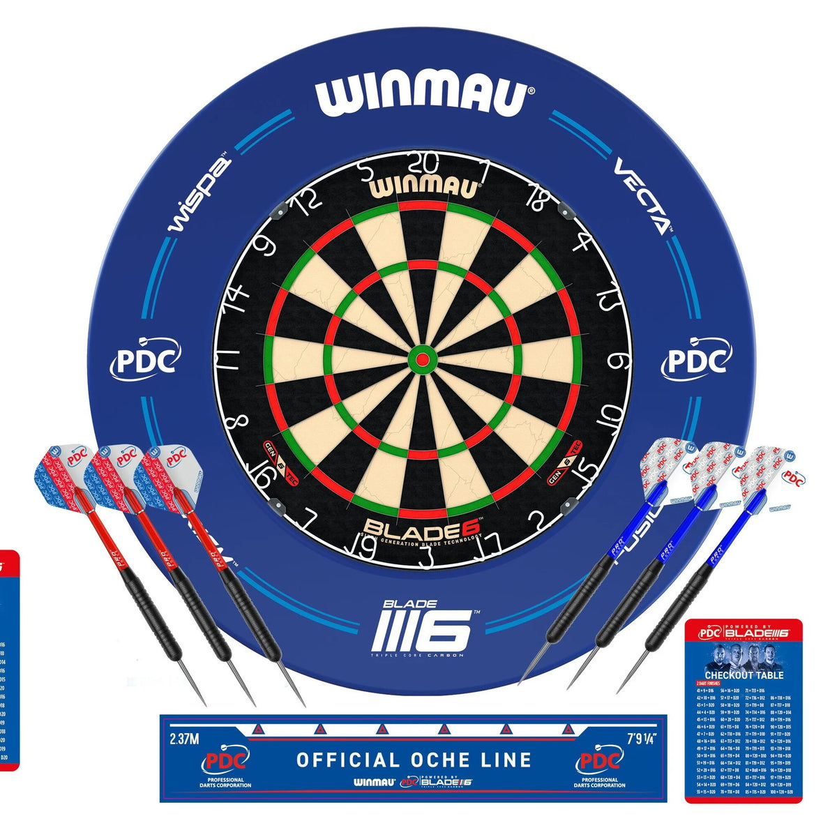 Winmau PDC Surround Set Dartskive sett
