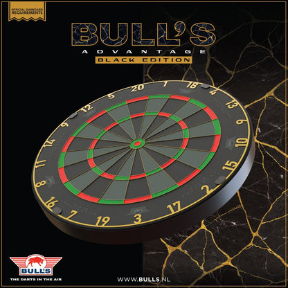 Bull's Advantage Black Professional Dartboard