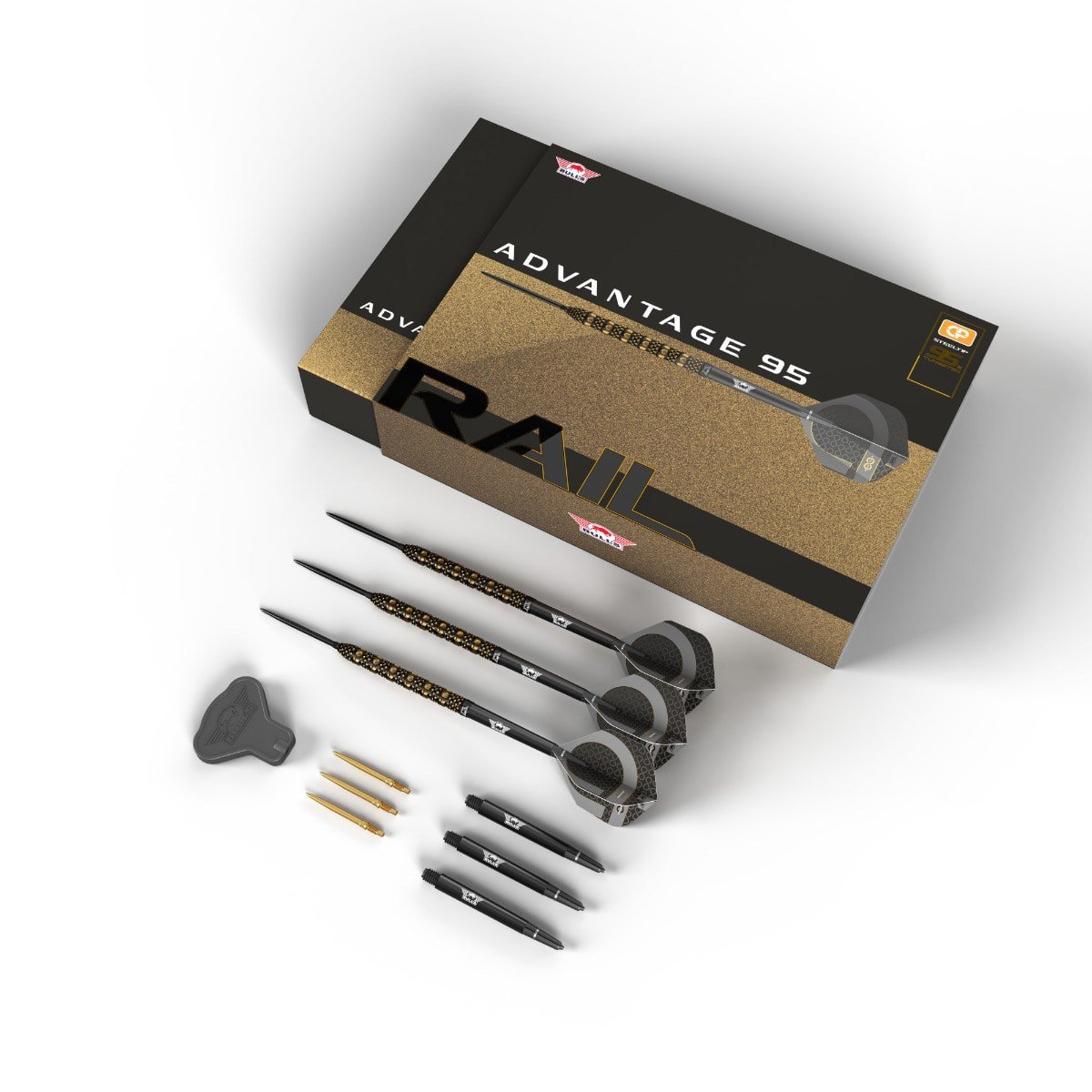 Bull's Advantage Rail CP – stålpiler til dart