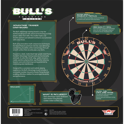 Bull's Advantage Trainer Dartboard Gold