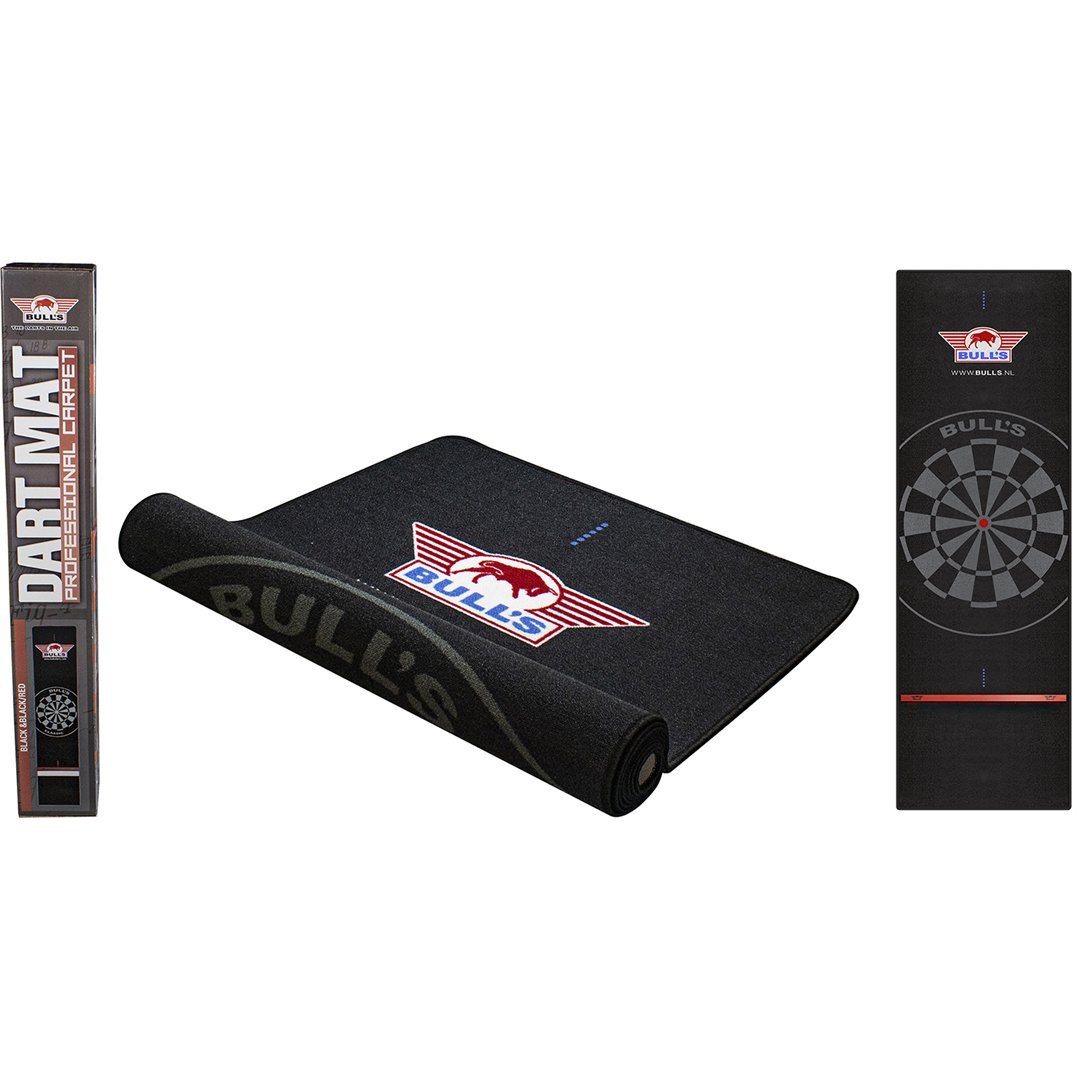 Bull's Carpet Dartmat Svart med Oche 300x90 cm - Dartmatte