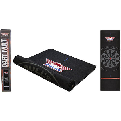 Bull's Carpet Dartmat Svart med Oche 300x90 cm - Dartmatte